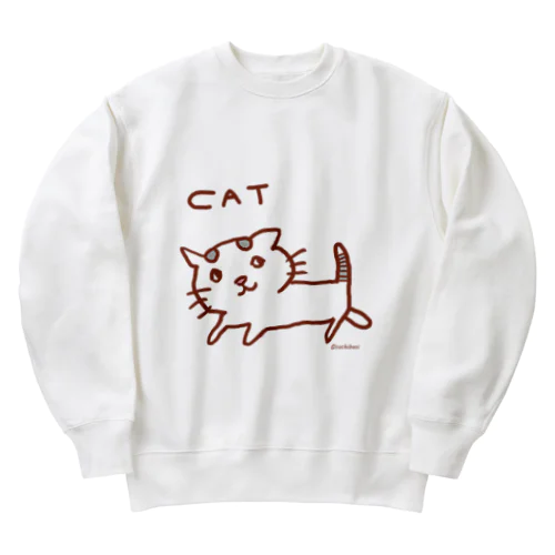 ねこだけキャット Heavyweight Crew Neck Sweatshirt