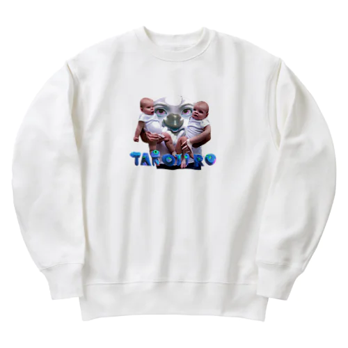 双子を抱えるTシャツ by AI Heavyweight Crew Neck Sweatshirt