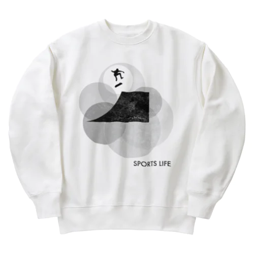 くよくよせずに楽しくやろうぜシリーズ１ Heavyweight Crew Neck Sweatshirt