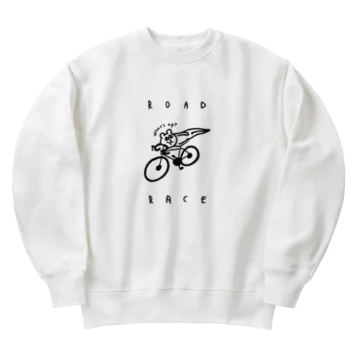 ロードレース・自転車　楽な体勢 Heavyweight Crew Neck Sweatshirt