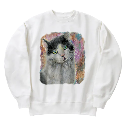 Lovely ハチワレ Heavyweight Crew Neck Sweatshirt