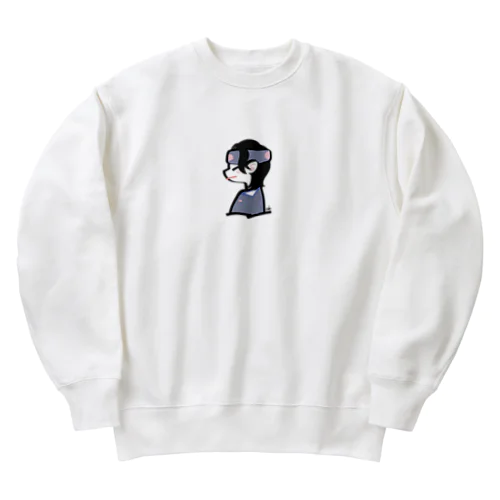 キツネ目さん／ムラサキヘアバンド Heavyweight Crew Neck Sweatshirt