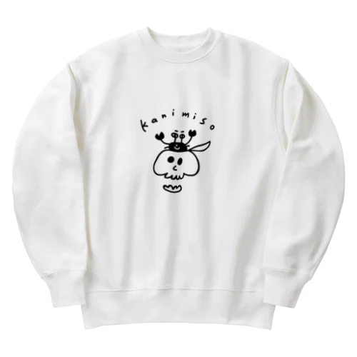 頭にカニみそ Heavyweight Crew Neck Sweatshirt