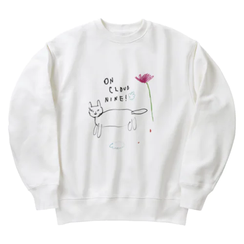 ゴキゲンねこ Heavyweight Crew Neck Sweatshirt