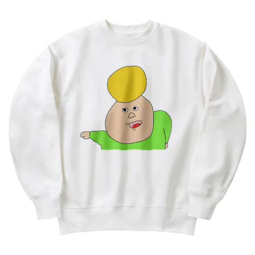 恐怖のコーン男 Heavyweight Crew Neck Sweatshirt