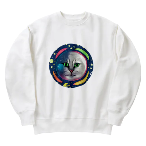 宇宙猫 Heavyweight Crew Neck Sweatshirt