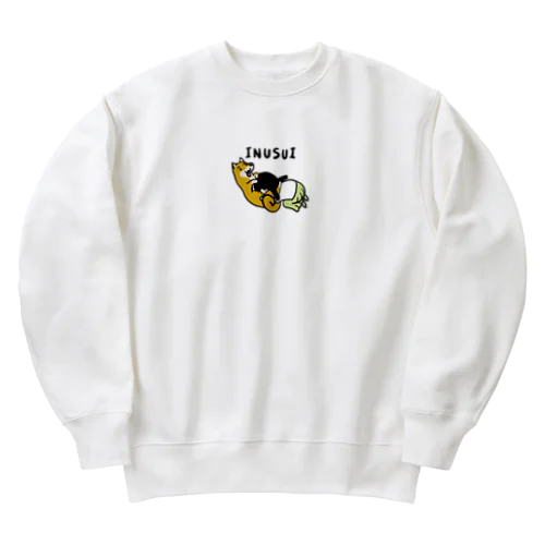 しば吸う女子 Heavyweight Crew Neck Sweatshirt