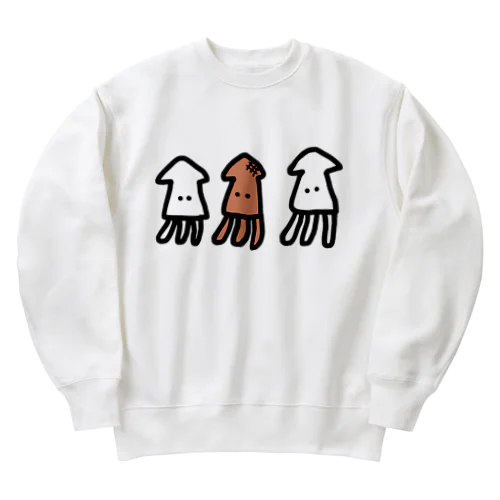 いか焼きイカいか Heavyweight Crew Neck Sweatshirt