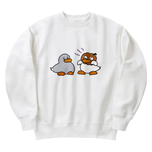 ちいこあひる(はろうぃん) Heavyweight Crew Neck Sweatshirt