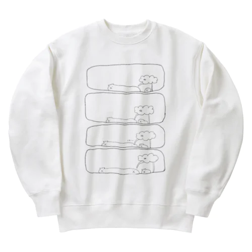 やわらかいいぬとあるくくちびる2 Heavyweight Crew Neck Sweatshirt