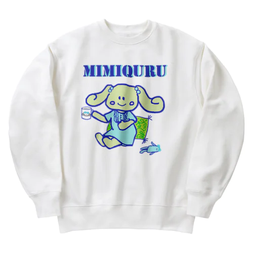 MIMIQURU　ミミキュル　リラックス Heavyweight Crew Neck Sweatshirt