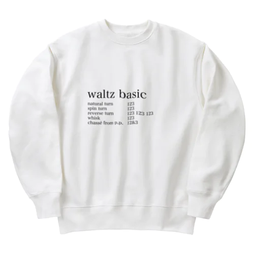 ワルツ　ベーシックフィガー Heavyweight Crew Neck Sweatshirt