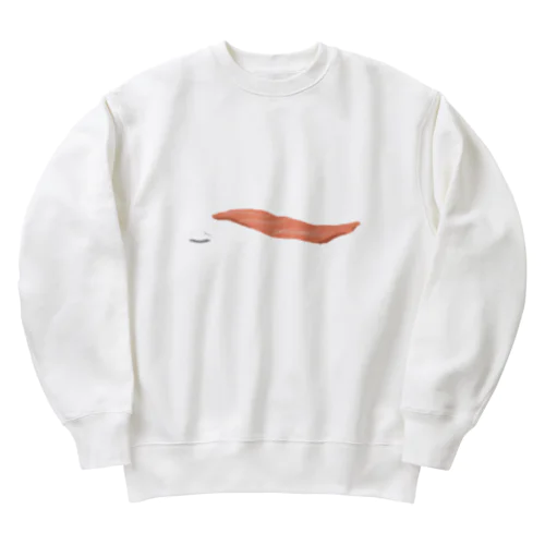 サーモンの切り身と米粒。 Heavyweight Crew Neck Sweatshirt