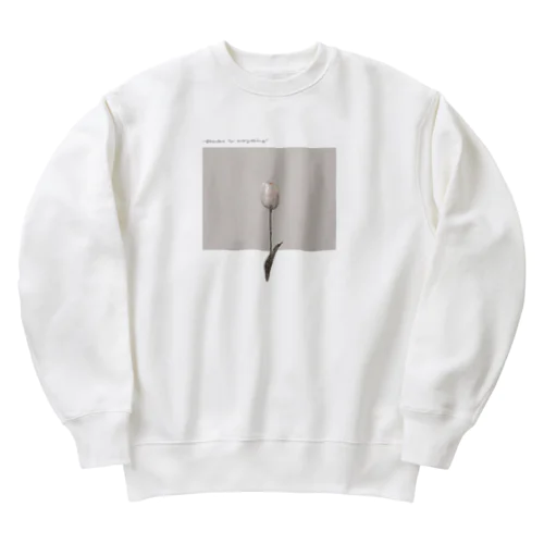 SAKURA milk tea* chocolate Heavyweight Crew Neck Sweatshirt