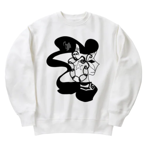 沈黙　illustration Heavyweight Crew Neck Sweatshirt