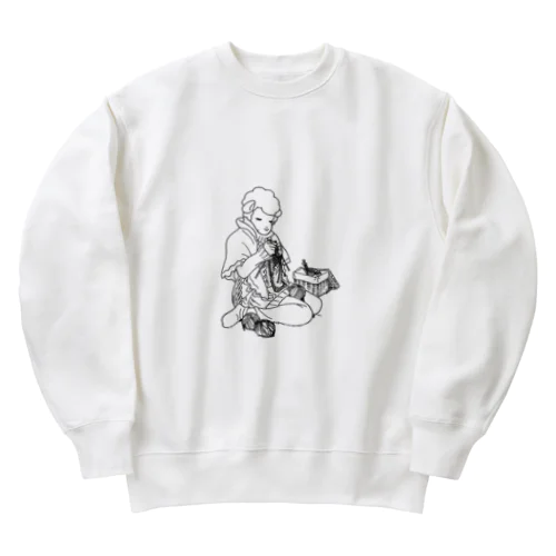 羊の編み物 Heavyweight Crew Neck Sweatshirt