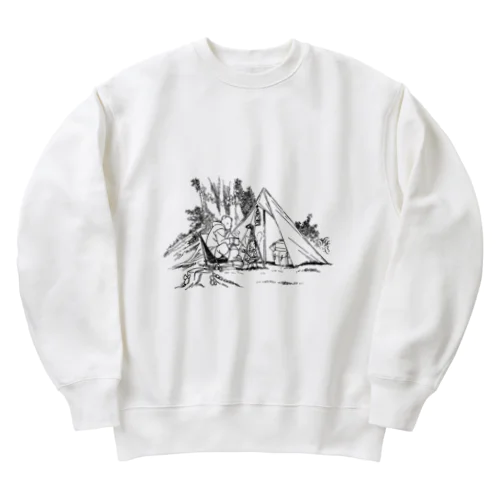 クマのキャンプ Heavyweight Crew Neck Sweatshirt