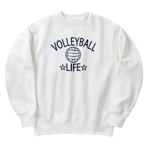 バレーボール(volleyball)アイテム・デザイン・チームTシャツ・クラブTシャツ・排球・はいきゅう・得点・ボール・選手・ポジション・部活・スポーツ・シンプル・かっこいい・かわいい・チームワーク Heavyweight Crew Neck Sweatshirt