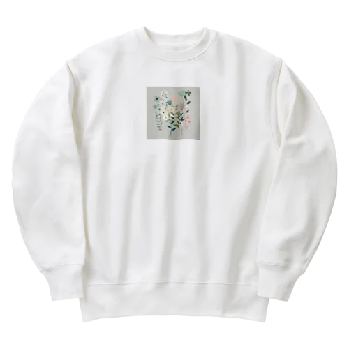 PastelFlower Heavyweight Crew Neck Sweatshirt