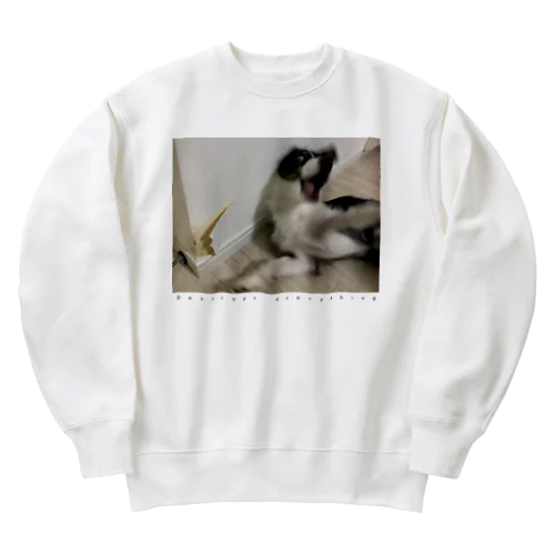 破壊① Heavyweight Crew Neck Sweatshirt