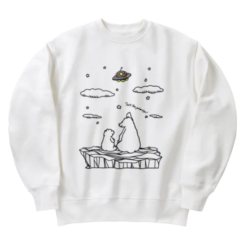 あれが北極星だよ…ん？【チャリティー】 Heavyweight Crew Neck Sweatshirt