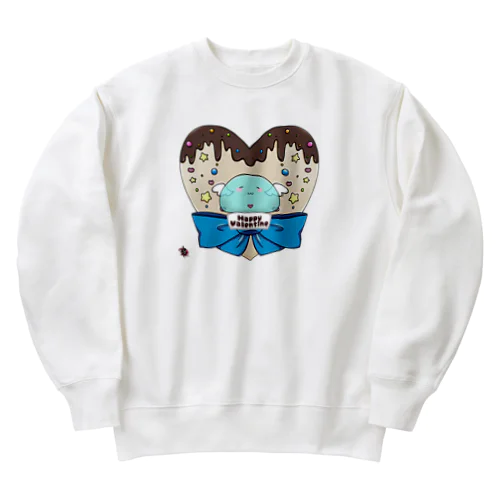 蛇蝎家スライムさん（バレンタイン） Heavyweight Crew Neck Sweatshirt