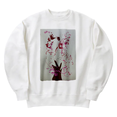【子どもの絵】桜の木 Heavyweight Crew Neck Sweatshirt