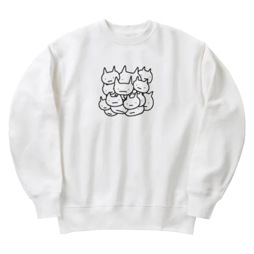 猫群 Heavyweight Crew Neck Sweatshirt