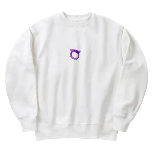 茅の輪　紫 Heavyweight Crew Neck Sweatshirt