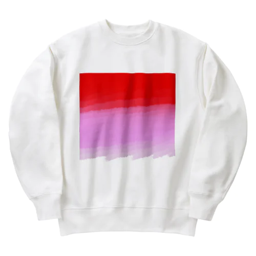 赤　ピンク　白 Heavyweight Crew Neck Sweatshirt