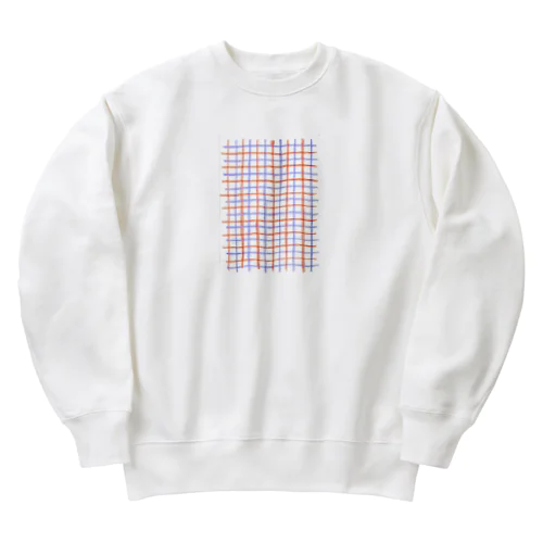 チェック柄 Heavyweight Crew Neck Sweatshirt