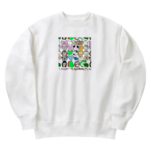 わしらあにまる Heavyweight Crew Neck Sweatshirt