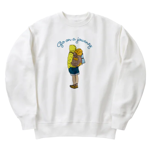 旅に出る Heavyweight Crew Neck Sweatshirt