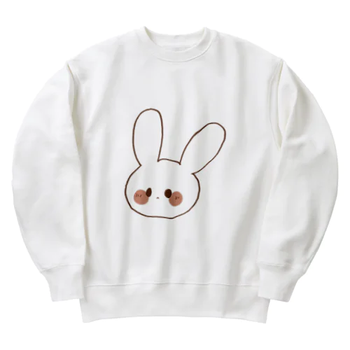 てれてれうさぎさん Heavyweight Crew Neck Sweatshirt