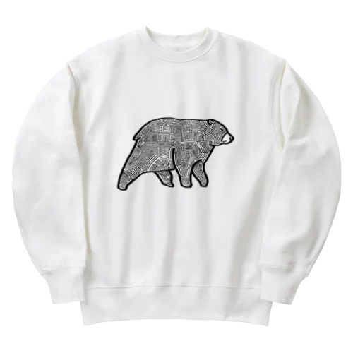 Maze and Bear Heavyweight Crew Neck Sweatshirt