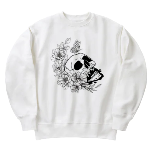 ドクロフラワー Heavyweight Crew Neck Sweatshirt