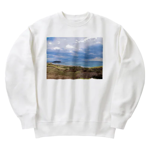 北海道の海 Heavyweight Crew Neck Sweatshirt