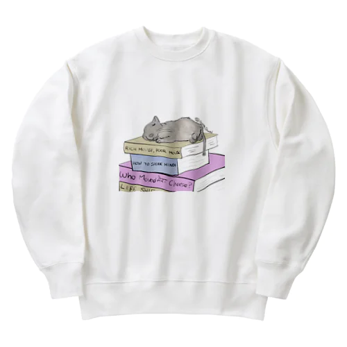 積ん読デグー Heavyweight Crew Neck Sweatshirt