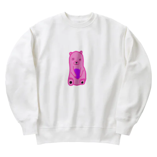 Pinky Bear Heavyweight Crew Neck Sweatshirt