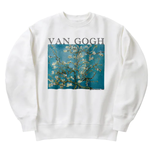 ゴッホ　花咲くアーモンドの木の枝　Almond Blossoms Heavyweight Crew Neck Sweatshirt