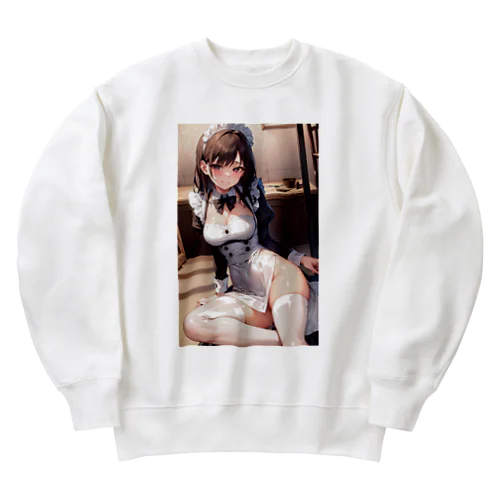 メイドのお姉さん Heavyweight Crew Neck Sweatshirt