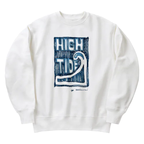HIGH TIDE（ブルー） Heavyweight Crew Neck Sweatshirt