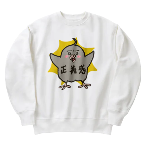 正義感ちくたん Heavyweight Crew Neck Sweatshirt