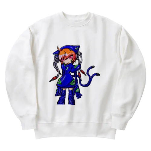 メカ猫又 Heavyweight Crew Neck Sweatshirt