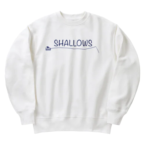 3/8ozブランド SHALLOWS 「a piece of cake」 Heavyweight Crew Neck Sweatshirt