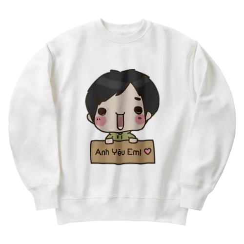 ベトナムの愛 Heavyweight Crew Neck Sweatshirt