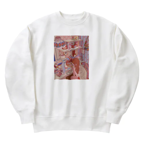 メイクする可愛いJK Heavyweight Crew Neck Sweatshirt