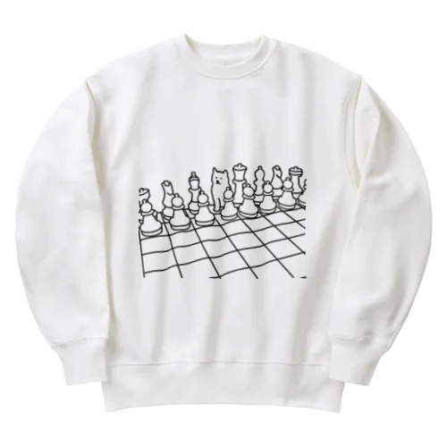 チェス犬 Heavyweight Crew Neck Sweatshirt