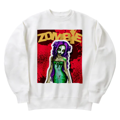 ゾンビの人魚姫 Heavyweight Crew Neck Sweatshirt