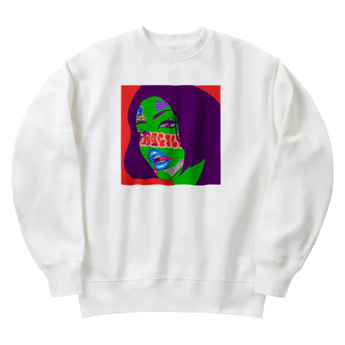 Wicked Face Heavyweight Crew Neck Sweatshirt